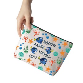 Nemo Dory Cartoon Movie Inspired Gift Dory Quote How are You Makeup Bag for Dory Lover Fans (How are You)