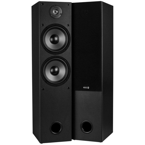 Dayton Audio T652 Dual 6-1/2" Woofers and 5/8" Dome Tweeter 2-Way Tower Speaker Pair - 30" Inches Tall - 90 Watts RMS, 150 Watts Max, 6 Ohms Impedance (4 to 8 Ohms Compatible)
