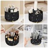 Diesisa Bling Makeup Organizer: 360°Rotating Bling Rhinestone Cosmetic Display Cases
