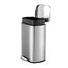 Qualiazero 13.2 Gallon Stainless Steel Step Trashcan with Removable Leakproof