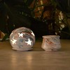 YODECO Blue Brown & White Marble Ball Lantern Small