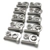 (10 Sets) 1/4-20x1" Stainless Steel Hex Head Screws Bolts, Nuts,