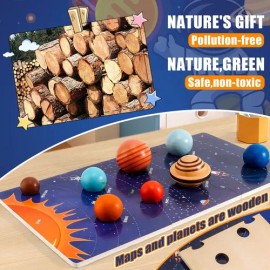 Juego Educativo De 30 Piezas Del Sistema Solar Montessori                                                                                             