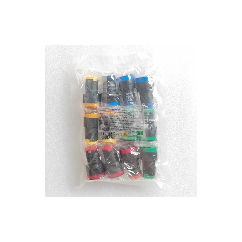 Gebildet Gebildet 12pcs 22mm LED Power Indicator, LED Pilot Signal
