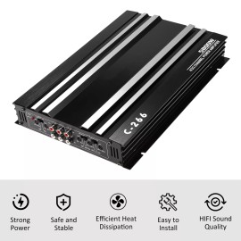 KUERL 5800W Car Amplifier 4-Channel Audio Stereo System Amp Class A/B Truck US A3N1