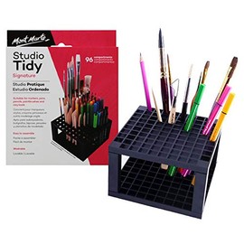 Mont Marte Pen and Brushholder â Brush Holder with 96 compartments â Ideal for Storing and Organizing Pens, Brushes, Markers and Accessories