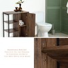 Landia Home Bathroom Storage Cabinet, Industrial Themed with a Steel