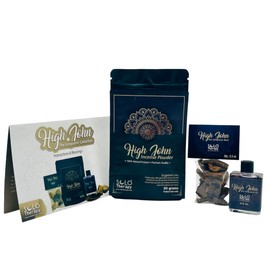 High John The Conqueror Collection: High John Incense Powder, High John Root, High John Oil, Ipomoea Jalapa, for Spells, Magick, Drawing Luck, Financial Success, Increasing Love, Luck and Justice
