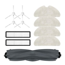 Replacement Accessory Set for Dreame D10s / D10s Pro, 1 Main Brush, 2 Filters, 4 Side Brushes, 4 Mop Cloths, 1 Brush Cleaning Tool