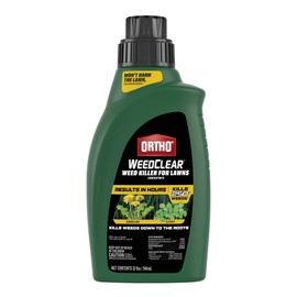 Ortho WeedClear Weed Killer for Lawns Concentrate: Treats up to 16,000 sq. ft., Won't Harm Grass (When Used as Directed), Kills Dandelion & Clover, 32 oz.