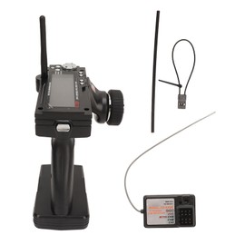 FS‑GT3B RC Radio System Transmitter 2.4Ghz 3 Channel Remote Control Transmitter with FS‑GR3E Receiver for RC Car Boat