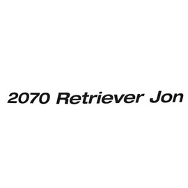 Crestliner Boat Decal 2201939 | 2070 Retriever Jon Black Sticker