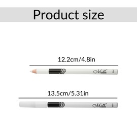 Bojueshaw 14PCS White Eyeliners Pencil & Sharpener Set, Waterproof Smudge-Proof Gel Eyeliner, Soft Tip for Beginners, White for Eyeliner & Eyeshadow, Includes 2 Pencil Sharpeners