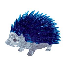 BePuzzled New - BePuzzled 3D Crystal Puzzle - Hedgehog (Blue): 55 Pcs - Ages 12+