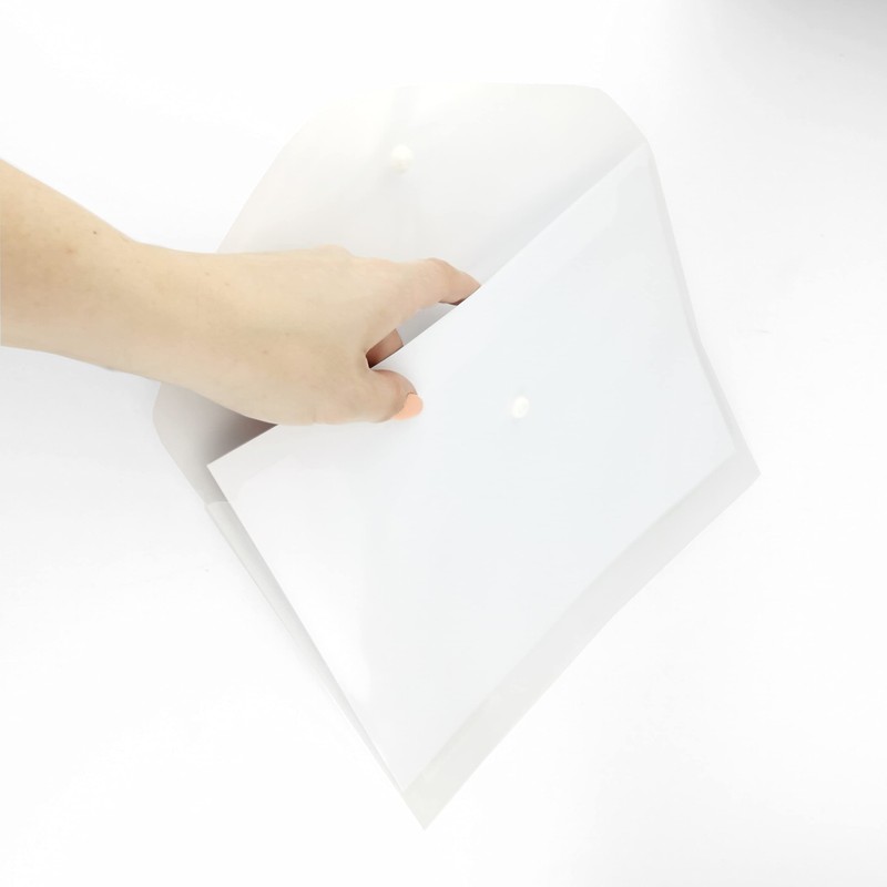 D.RECT 5530 Pack of 12 A4 Document Folder with Press