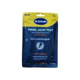 Dr. Scholl's Tired, Achy Feet Soothing & Reviving Warms & Relaxes Foot Mask-NEW