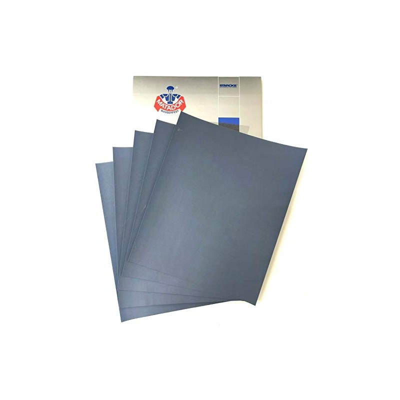 Matador Waterproof Sandpaper Abrasive Wet or Dry Sandpapers 50 Sheets
