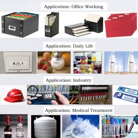 Compatible for M21-750-499 High Adhesion Nylon Cloth 3/4Inch Black on White, for M210, M210LAB, M211, BMP21-PLUS, BMP21-LAB Label Maker, forHigh Adhesion Nylon Cloth, 4-Pack