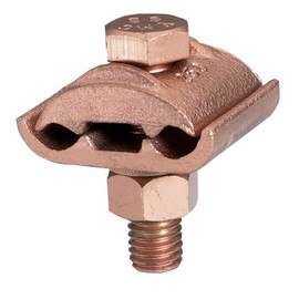Burndy GCL30 Ground Connector, Separates Cable from Bar, 4 Str. - 300 Conductor Range, 1" Width, 2" Height
