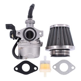 HouYeen PZ19 Carburettor with Air Fuel Filter Kit for 4 Stroke 50cc 90cc 110cc 125cc Engine Chinese Pit Dirt Bike Carburetor Carb Pocket Go-Kart ATV