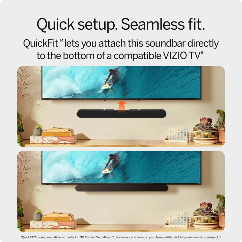 VIZIO SV200M-0805B-RB 2.0 Soundbar, Dolby Atmos, DTS:X, Black - Certfied