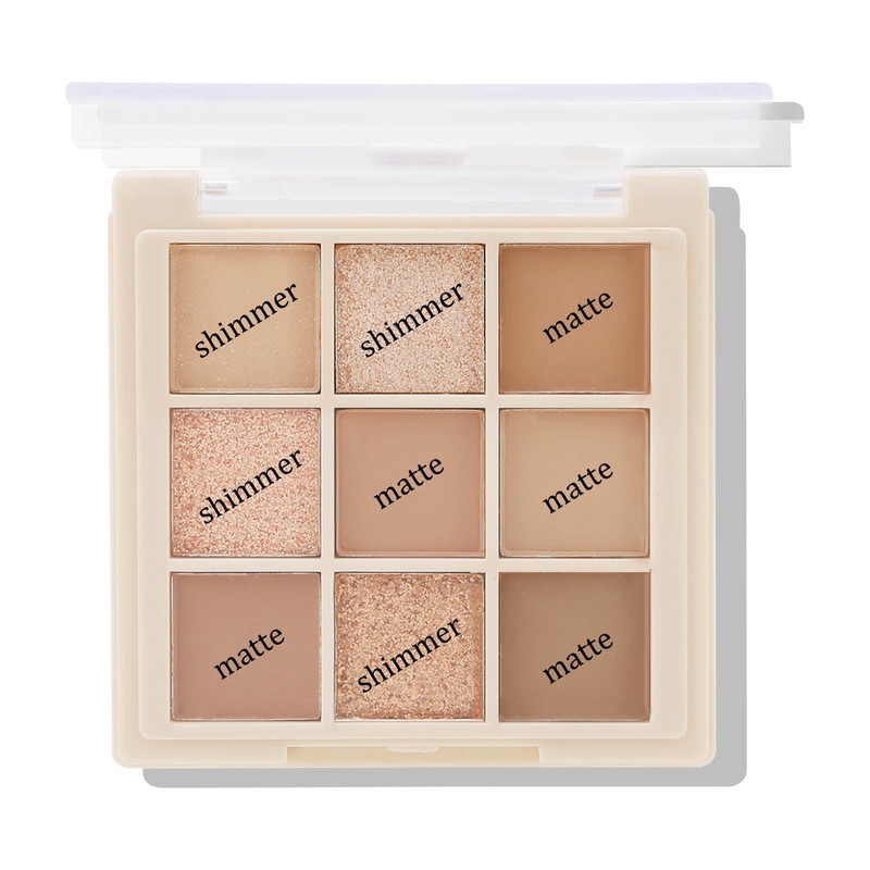 Boobeen Nude Eyeshadow Palette - Matte and Shimmer Makeup, Highly