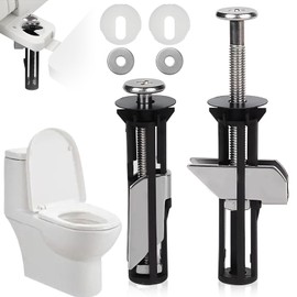 Heavy Duty Toilet Seat Fastener Bolt Kit, Universal Toilet Seat Fasteners Kit, Toilet Seat Screws Fittings Kit, Easy to Install Fixing Toilet Seat Bolts Accessories for Home, Office DIY