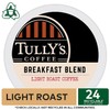 Tully's Coffee Breakfast Blend, K-Cup Portion Pack for Keurig K-Cup