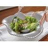 MARIPOSA Pearled Oval Wavy Serving Bowl, One Size, Silver