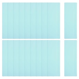 PATIKIL Guided Reading Strips, 20pcs Tracking Highlight Colored Overlay Bookmark Reduce Visual Stress Teaching Supplies with Line for Classroom, Light Blue