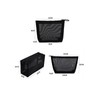 Clapoyis Portable Mesh Cosmetic Pouch, Mini Bag Set of 3