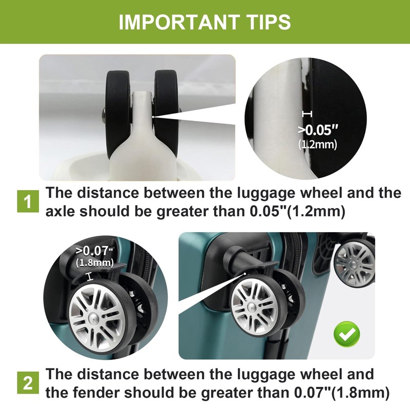 Hesdtcet Luggage Wheel Protectors Covers Suitcase Wheel Protectors Luggage Compartment