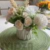 Round Placemats Set of 6, Washable Round Braided Place Mats,