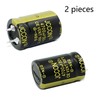 2 Pieces 50V 4700UF 2-pin soldered snap-in Terminal electrolytic capacitors