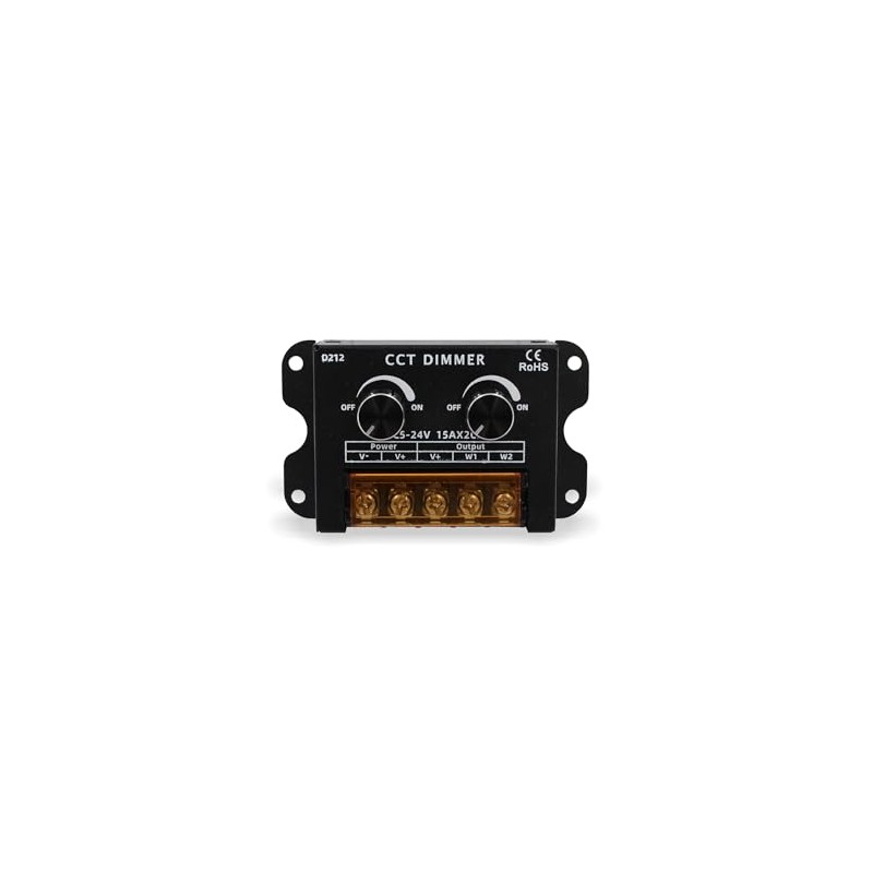 LED PWM CCT Dimmer Controller for LED Stripes DC5-24V 15A