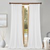 StangH White Velvet Curtains 96 inches Long for Living Room,