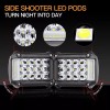 Bear Claw 2pc Side Shooter 4" LED Light Bar Side