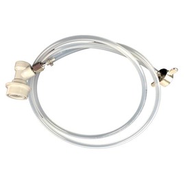 NC Ball Lock Co2 Grau mit 1,5m Schlauch und 3/4" Mutter Corny Keg Cornelius Bier Brauen Zubehör