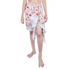 Block Print Sarong Beach Cover Up (Pink Red Wildflowers)