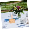 iplusmile 5Pcs Tiny Woven Baskets with Handle Versatile Party Treats