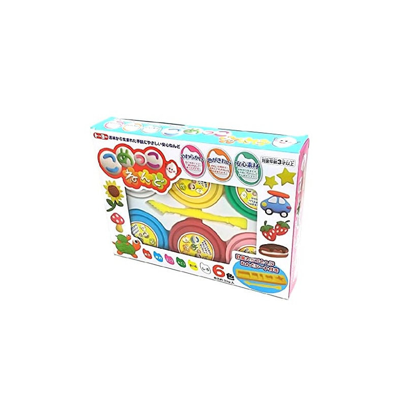 Toyo 114901 Clay Komekko Clay, Set of 6 Colors