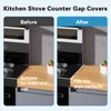 Stove Gap Covers Stainless Steel, 2 Pack Stove Gap Filler