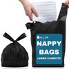 2000 x ALIA Black Adult Nappy Sacks | Extra Large