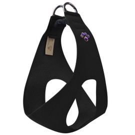 Susan Lanci Designs Crystal Paws Step in Harness for Dogs and Pets, Black, S/M