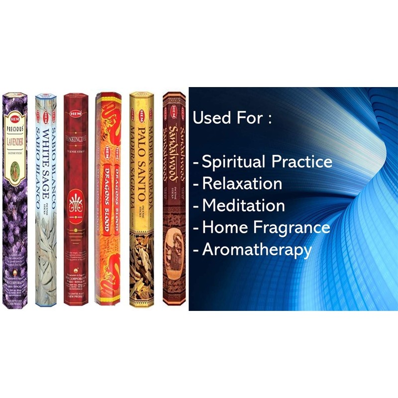 Hem Incense Sticks | 6 Boxes X 20 Sticks Each