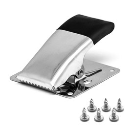 SAMSFX Fish Cleaning Board Tools Fillet Clamp w/Screws Deep-Jaw Fish Tail Clip Board for Scaling Table Bait (Fish Clamps with Black Grip)