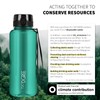 720°DGREE Water Bottle 1.5l “uberBottle“ crystalClear +Sieve - BPA-Free, Leakproof,