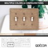 Questech Light Switch Cover, Triple Toggle Wall Plate for Electrical