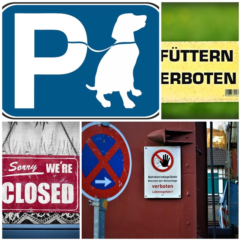 Tin Warning Sign 30 x 20 cm Please Do Not