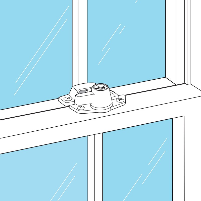 Prime-Line U 9927 Keyed Sash Lock, Child-Proof Security Lock Only